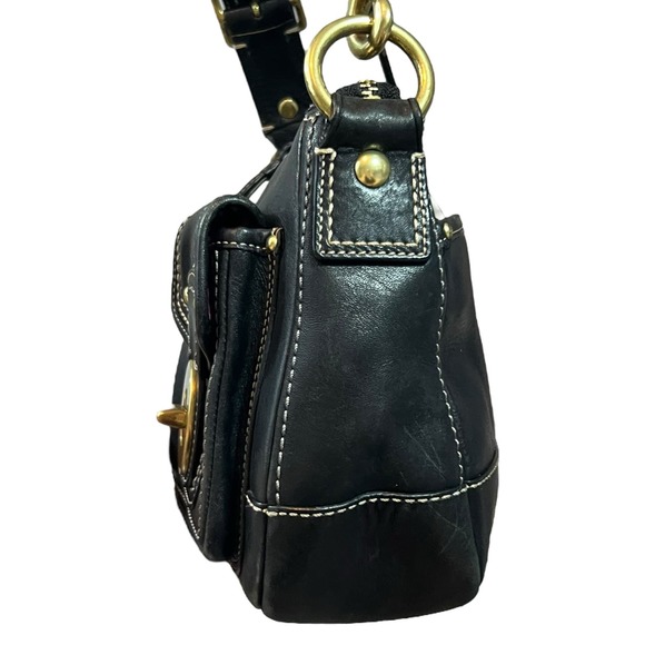 Vintage Coach Legacy Turnlock Leather Satchel Bag Purse 12868 - Picture 3 of 11